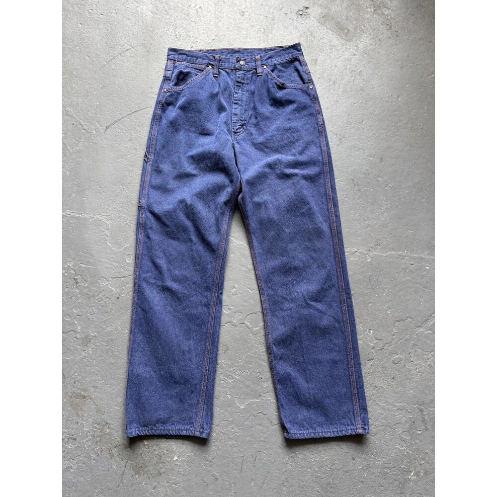 Vintage 60s Unbranded Denim Carpenter Pants 30x30